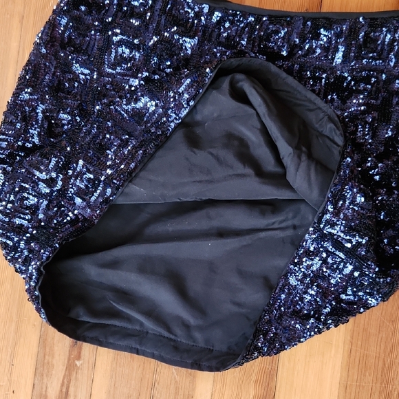 H&M Blue Sequin Skirt - Picture 4 of 5